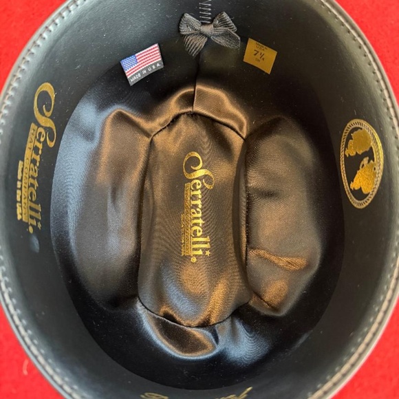 Custom RED Serratelli Cowboy Hat - Picture 3 of 4